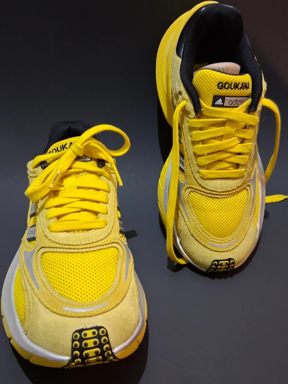 adidas Yellow and Black Men's Athletic Running Shoes